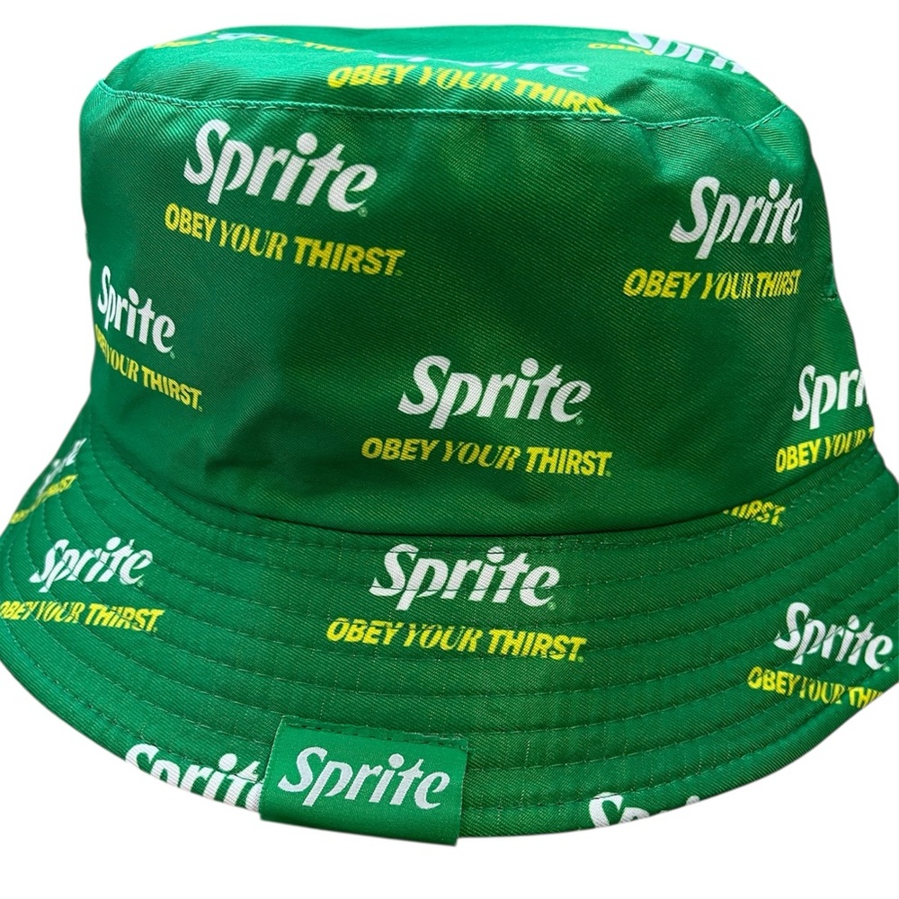 Sprite Unisex Reversible Bucket Hat Green White One Size Fit Most
